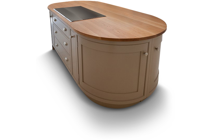 Walnut island worktop