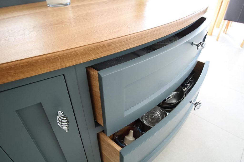 Curved Front Oak Worktop